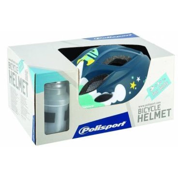 Комплект Polisport Kids premium детский шлем/фляга/держатель Spaceship XS (48/52)